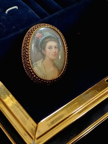 vintage jewelry Florenza  古董仕女典雅別針