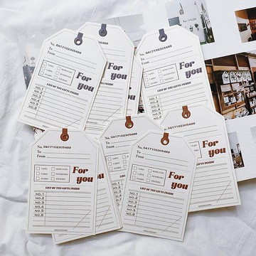 MarkyPuppy 原創 文具手信gift tag 復古手帳拼貼擺拍素材