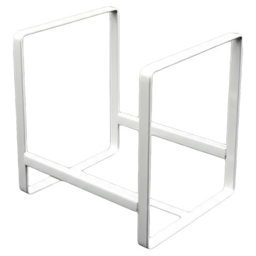 Soveliving 簡約餐盤收納架 11.7x12.5x14公分 白色  1個