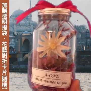 【A-ONE】畢業永生花 小雛菊 花束罐夜燈 生日禮物 玫瑰花罐 乾燥花罐 畢業禮物 婚禮小物 母親節禮物 L款_廠商直送