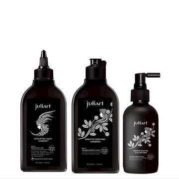 乾性抗屑【juliArt 】高階頭皮養護－乾性頭皮屑護理組 (E.C.H. 3件組)