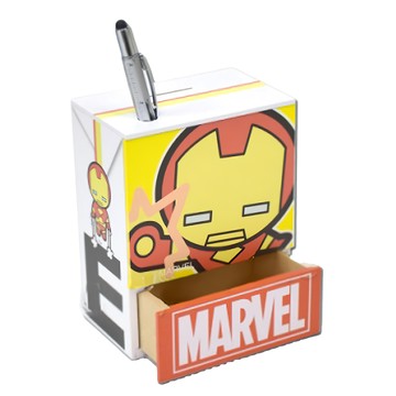 MARVEL 漫威 復仇者聯盟 鋁箔包造型存錢筒/筆筒  鋼鐵人  1個