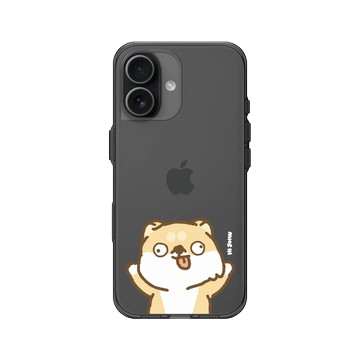 iPhone 17 Clear (相機按鈕) 酷墨灰 - 嗨小強 Hi John - 左手畫ㄉ柴