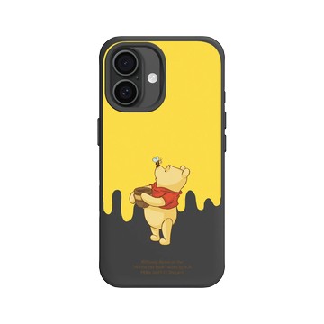 iPhone 16 SolidX 黑 - 迪士尼-小熊維尼 Disney Winnie The Pooh - 小熊維尼與蜂蜜