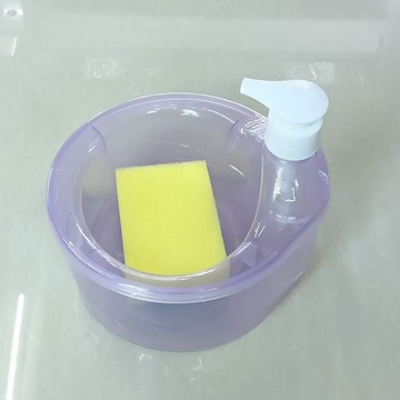 ⭐臺灣出貨🌈免運⭐日式廚房洗碗刷鍋清潔神器洗潔精按壓出液百潔布清潔刷皁液盒【可開票】