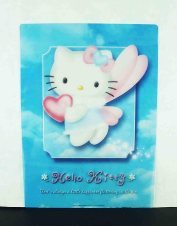 【震撼精品百貨】Hello Kitty 凱蒂貓~墊板~藍天使