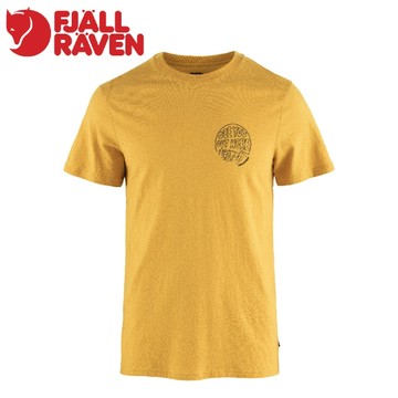 【Fjallraven 小狐狸 男 Hemp Blend Out Here《赭黃》】F12600265/短T/短袖/圓領T/棉T