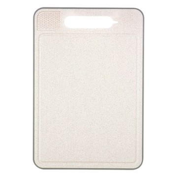 Quasi 解凍砧板 雙面可用 4合1多功能  36.5 x 25 x 0.8cm  麥纖維 小麥色 + 灰色  1個