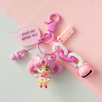 公主鑰匙鏈掛件創意個性汽車鑰匙扣圈環可愛女士鎖匙扣書包包掛飾