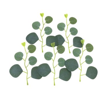 爆款仿真尤加利單片葉子 愛心圓葉蘋果葉桉樹葉森系diy裝飾假樹葉