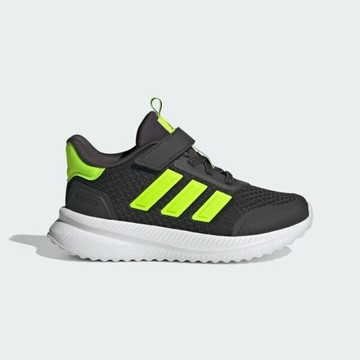 Adidas Xplrpath El C IH4856 中童 慢跑鞋 運動 休閒 魔鬼氈 透氣 緩震 深灰 螢綠