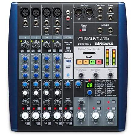 PreSonus StudioLive AR8c 8-Channel USB-C Hybrid Digital Analog Performance Mixer, Unpowered