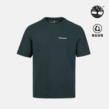 Timberland 男款綠色休閒短袖T恤|A2QB7317