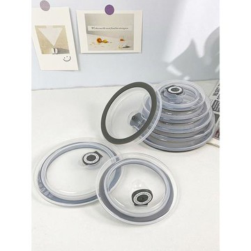 圓形碗蓋密封蓋食品級PP保鮮蓋圓形碗蓋可疊加防油蓋保鮮硅膠碗蓋