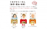 1787.うまがお　らーめん　豚骨・醤油・味噌　３種セット　計６人前