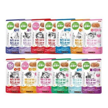 日本AIXIA愛喜雅-妙喵主食軟包系列 70g x 12入=盒 ★