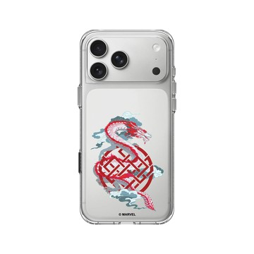 iPhone 17 Pro Max Clear Case（相機按鈕） 透明 - 迪士尼-漫威 Marvel - 尚氣-龍標誌