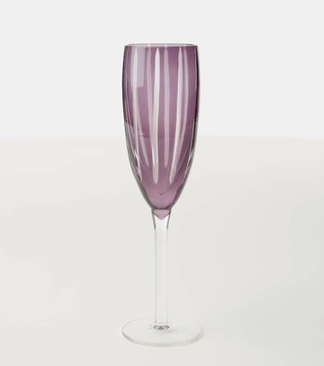 Polspotten Cuttings set of 6 champagne flute glasses