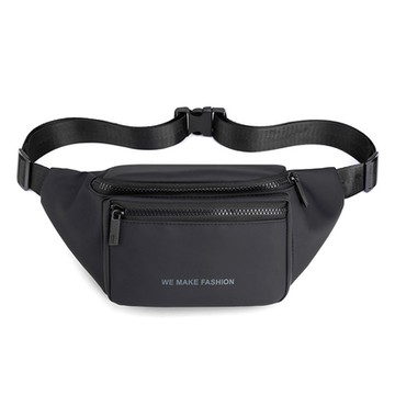 【A classic】男士潮流時尚活力休閒腰包-黑色(胸包)
