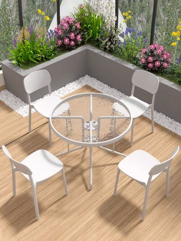 【工廠直銷】可開發票/特惠 免運 戶外桌椅 休閒桌椅 庭院桌椅 陽臺小桌椅網紅三件套裝室外露臺院子茶餐桌休閑組合戶外庭院桌椅特惠/開立發票 全館八折 Z1025