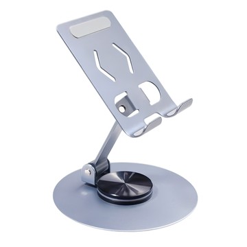 CITY BOSS 360度旋轉全金屬摺疊合金手機平板立架  AS091-B  銀色  1個