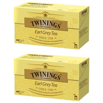 TWININGS 唐寧茶 皇家伯爵茶 2g 清新佛手柑芬芳  50包  2盒