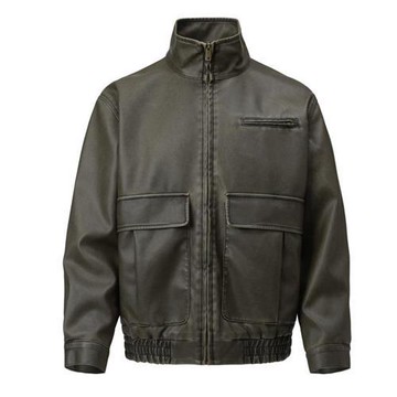 【米蘭精品】皮衣外套防風夾克-高級感復古美式機車皮衣男外套74iz56