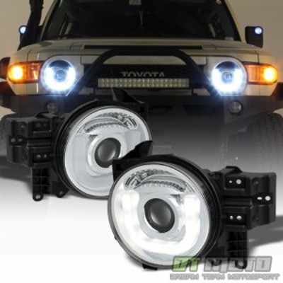 ヘッドライト 2007-2014トヨタFJクルーザー「3D-DRL LEDチューブ