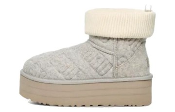 WMNS UGG CLASSIC MINI PLATFORM FELTED GREY