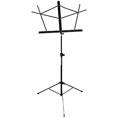Stageline MS2BKB Music Stand - Black with Bag