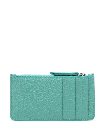 Maison Margiela - four-stitch leather cardholder - unisex - Calf Leather - One Size - Green