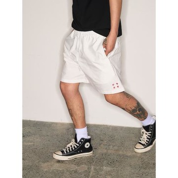 CoosRetro《分界線》3D立體剪裁運動短褲夏男女休閑抽繩騎行褲子