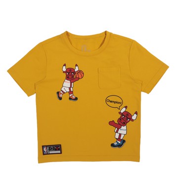 NBA 兒童/青少年 Q版印花 短袖上衣 公牛隊