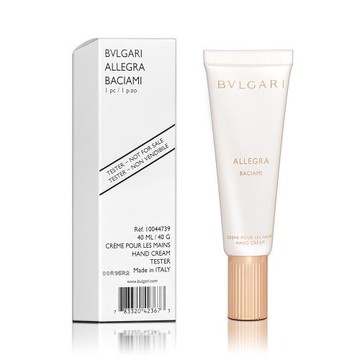 BVLGARI 寶格麗 ALLEGRA 悅享盛典系列-無盡熱吻香氛手霜 40ML TESTER 環保包裝