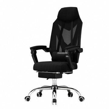 【好氣氛家居】Maurice銳利2D紓壓線條結構人體工學電腦椅/辦公椅(會議椅/置腳抬)黑色