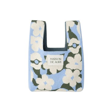 Maison de Auri Mini  春天包/ 厚針織/HARU Mini Bags - Blue 午後