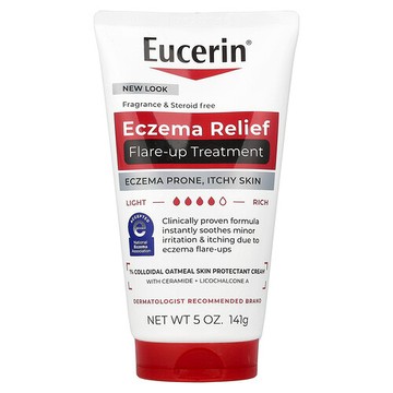 Eucerin, 溼疹緩解，發作修復，無香，5 盎司（141 克）