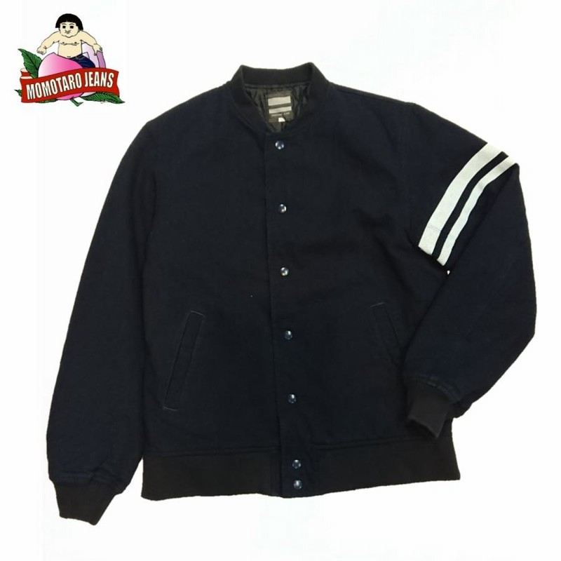 MOMOTAROJEANS DOBBY VARSITY JACKET 桃太郎ジーンズ ドビー・バーシティジャケット スタジャン アワードジャケット  03-174 | LINEブランドカタログ