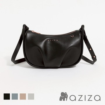 【aziza】LUCIA斜背彎月包-經典黑AZAXA011A01AB3