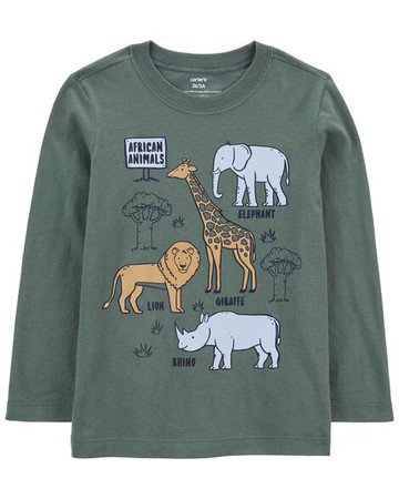 Toddler Safari Animals Jersey Tee