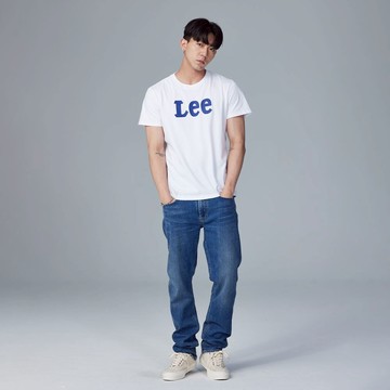 Lee 男款 726 中腰標準直筒牛仔褲 中藍 | Modern