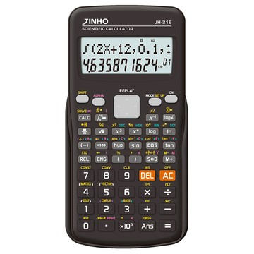 JINHO 京禾 JH-216 工程型計算機 417個功能 12位元大型LCD數字顯示 雙行顯示  1個