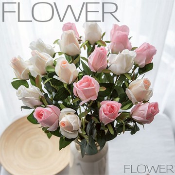 🌹薩曼莎玫瑰🌹玫瑰花苞 仿真花 假花 人造花 花束 仿真玫瑰花束 拍照道具背景 情人節花束 紅玫瑰 婚禮佈置 新娘手捧花