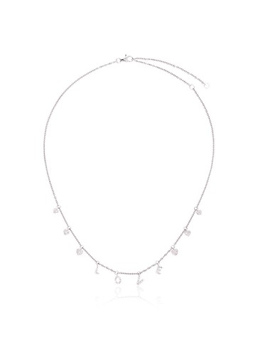 SHAY - Love necklace - women - 18kt White Gold - One Size - Metallic