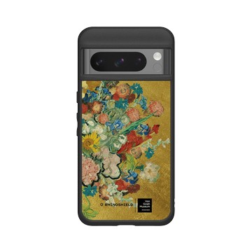 Pixel 8 Pro SolidSuit 黑 - Van Gogh Museum - Vincent 的花朵-50週年紀念款