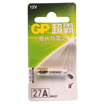 GP超霸 27A 12V 電池 鐵捲門遙控器電池 /一個入(定60) 鹼錳柱型電池 27A-C1機車防盜器電池 汽車遙控器電池 門鈴電池-天【APP滿額下單10%點數(單一帳號最高1000點)】4/30止