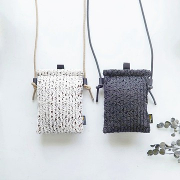 壓褶蕾絲 手機斜背包 女款 輕巧 Sacoche 小包 CORDURA® 防潑水
