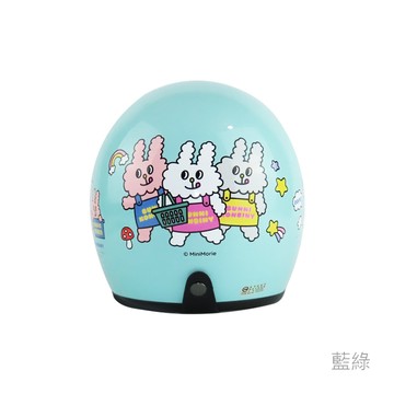 華泰 K-803/K-803 BU-1 安全帽 兔子便利商店 藍綠 復古帽 半罩 全拆洗 《比帽王》