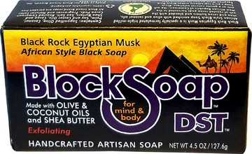 Block Soap Bar Black Rock Egyptian Musk 4.5 oz