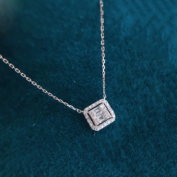 璽朵珠寶 [ 18K金 T鑽款 精品 鑽石項鍊 ]  微鑲工藝 時尚設計 鑽石權威 婚戒顧問 婚戒第一品牌 項鍊 GIA